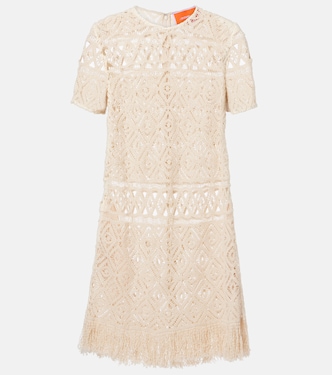 Vestido corto Lacey de macramé | La DoubleJ
