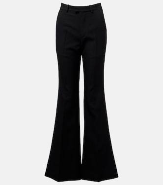 High-rise wool flared pants | Balenciaga