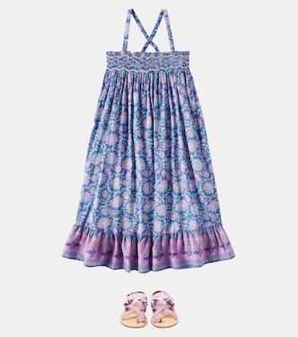 Vestido Marceline de gasa algodón floral | Louise Misha