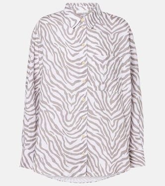 Camicia in lino con stampa zebrata | Heidi Klein