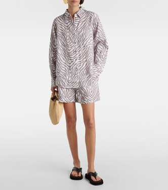 Camicia in lino con stampa zebrata | Heidi Klein