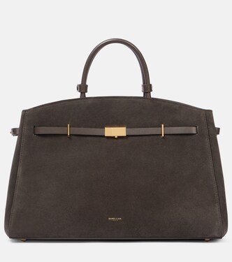 Borsa Hudson in suede con pelle | DeMellier