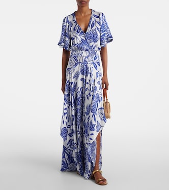 Maxikleid Mabelle aus Satin | Poupette St Barth