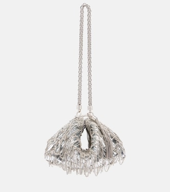 Callie Mini sequined satin clutch | Jimmy Choo