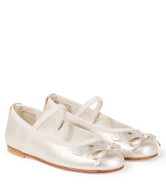 Joie metallic leather ballet flats | Bonpoint