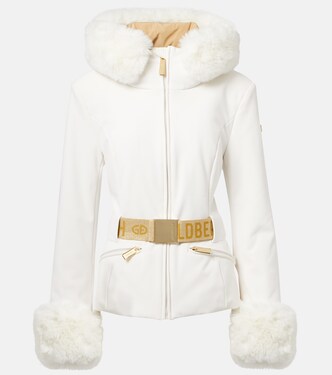 Prezioso faux fur-trimmed down ski jacket | Goldbergh