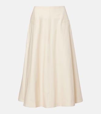 Celeste cotton midi skirt | Entire Studios