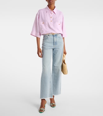 Polo oversized de lino | Valentino