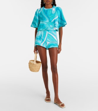 Shorts Iride in spugna di cotone | Pucci
