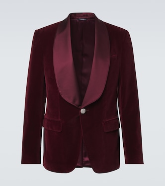 Cotton-blend velvet tuxedo jacket | Dolce&Gabbana