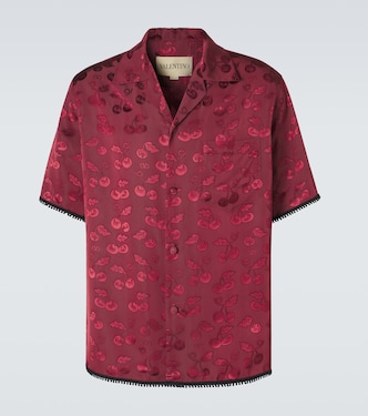 Cherryfic jacquard bowling shirt | Valentino