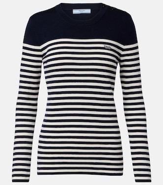 Striped virgin wool sweater | Prada