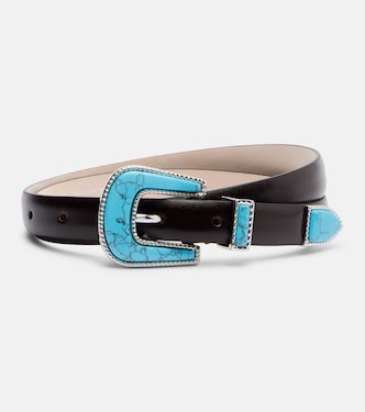 Travertine leather belt | Déhanche