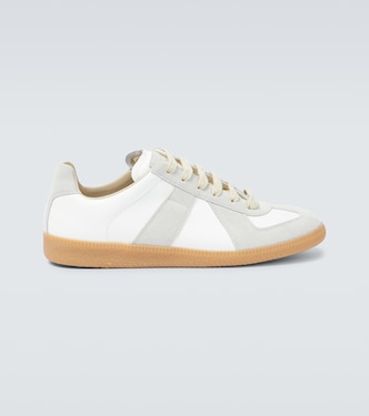 Replica leather and suede sneakers | Maison Margiela