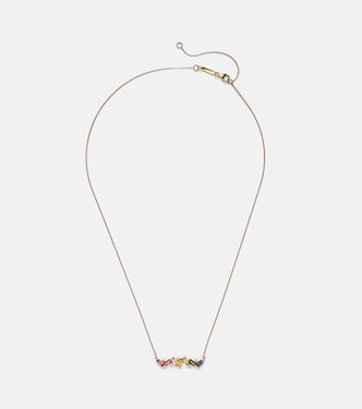 Halskette Frenesia Rainbow aus 14kt Gelbgold mit Edelsteinen | Suzanne Kalan