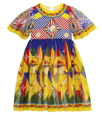 Printed silk dress | Dolce&Gabbana Kids
