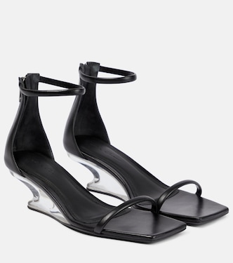Leather wedge sandals | Rick Owens