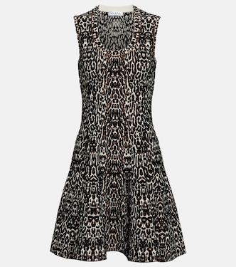 Bedrucktes Minikleid aus Jacquard | Alaïa