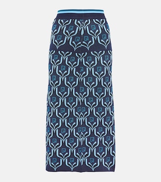 Falda larga en jacquard | Rabanne