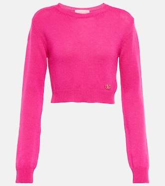 Jersey VLogo de cachemir cropped | Valentino