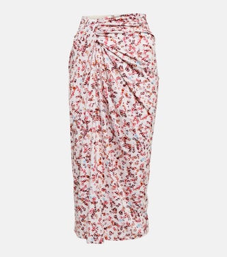 Falda midi Jeldia de jersey estampada | Marant Etoile