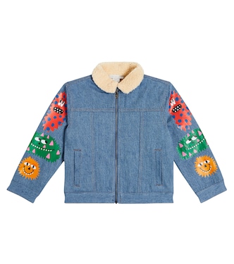 Chaqueta en denim con borrego sintético | Stella McCartney Kids