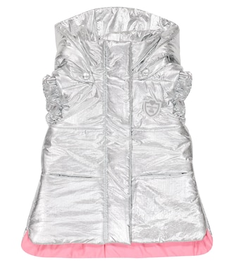 Metallic puffer vest | Monnalisa