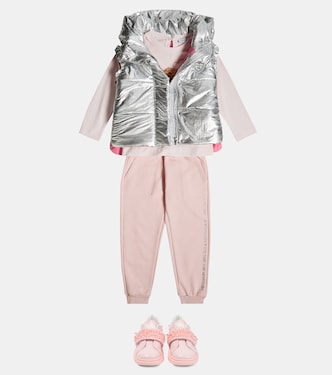 Metallic puffer vest | Monnalisa
