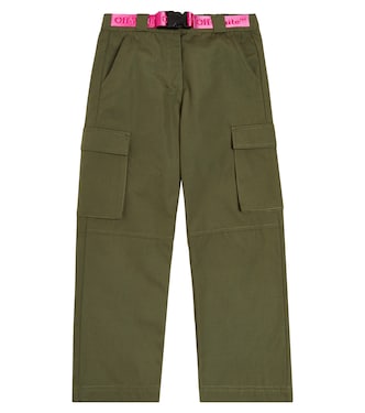 Pantalon cargo en coton à logo | Off-White Kids