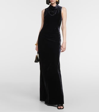 Maxikleid Kura aus Samt | Veronica Beard