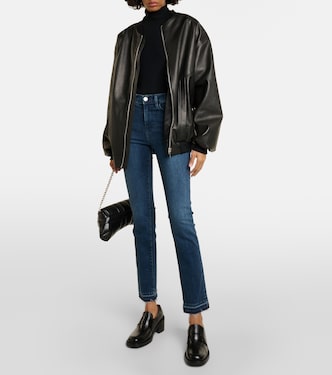 Jean droit Le High Straight Long à taille haute | Frame