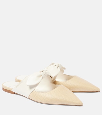 Slippers Rali in pelle e rafia | Jimmy Choo