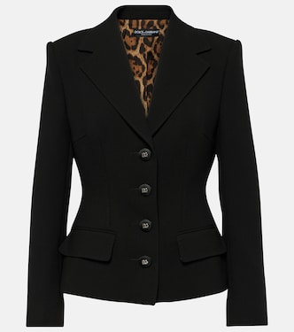 Blazer monopetto in misto lana | Dolce&Gabbana