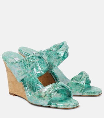 Sandali Twist in pelle con zeppa | Aquazzura