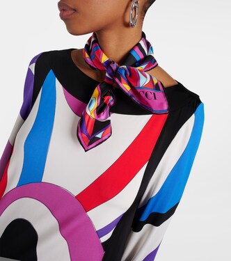 Cigni silk twill scarf | Pucci