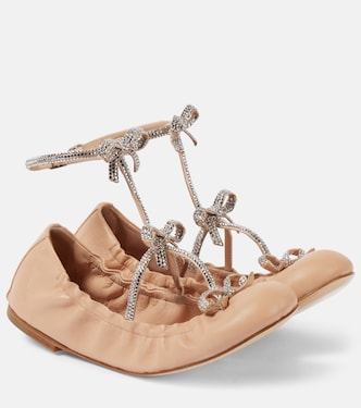 Ballerine Caterina in pelle con fiocco | Rene Caovilla