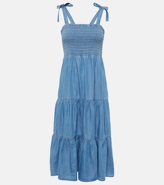 Abito midi Tola in misto cotone | Veronica Beard