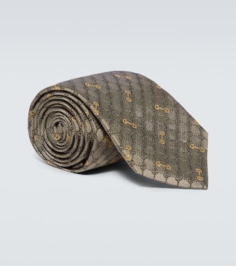 Cravatta GG in seta jacquard | Gucci