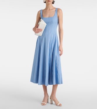 Midikleid Wells aus Baumwollpopeline | Staud