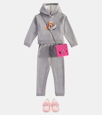 Printed jersey sweatshirt and sweatpants set | Monnalisa