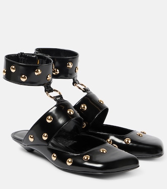 Mules Jade de piel con tachuelas | Chloé