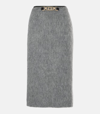 Gonna a tubino in misto mohair e lana | Moncler