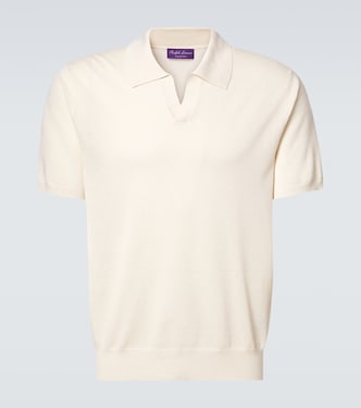 Polohemd aus Seide und Baumwolle | Ralph Lauren Purple Label