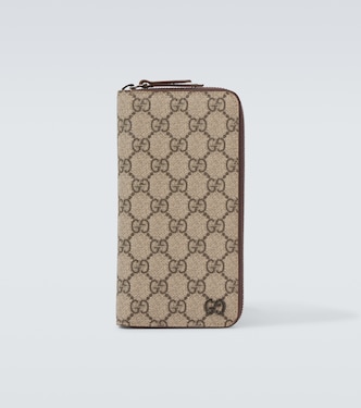 GG canvas and leather wallet | Gucci