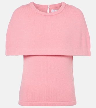 Caped wool and cashmere top | Carolina Herrera