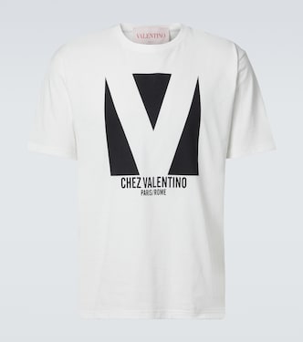 T-Shirt Chez Valentino aus Baumwoll-Jersey | Valentino