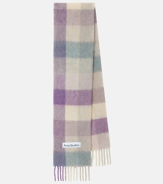 Sciarpa Vally in misto lana a quadri | Acne Studios