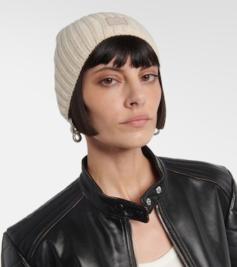 Face ribbed-knit wool beanie | Acne Studios
