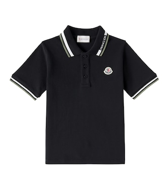 Cotton piqué polo shirt | Moncler Enfant