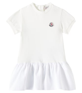 Baby cotton-blend dress | Moncler Enfant